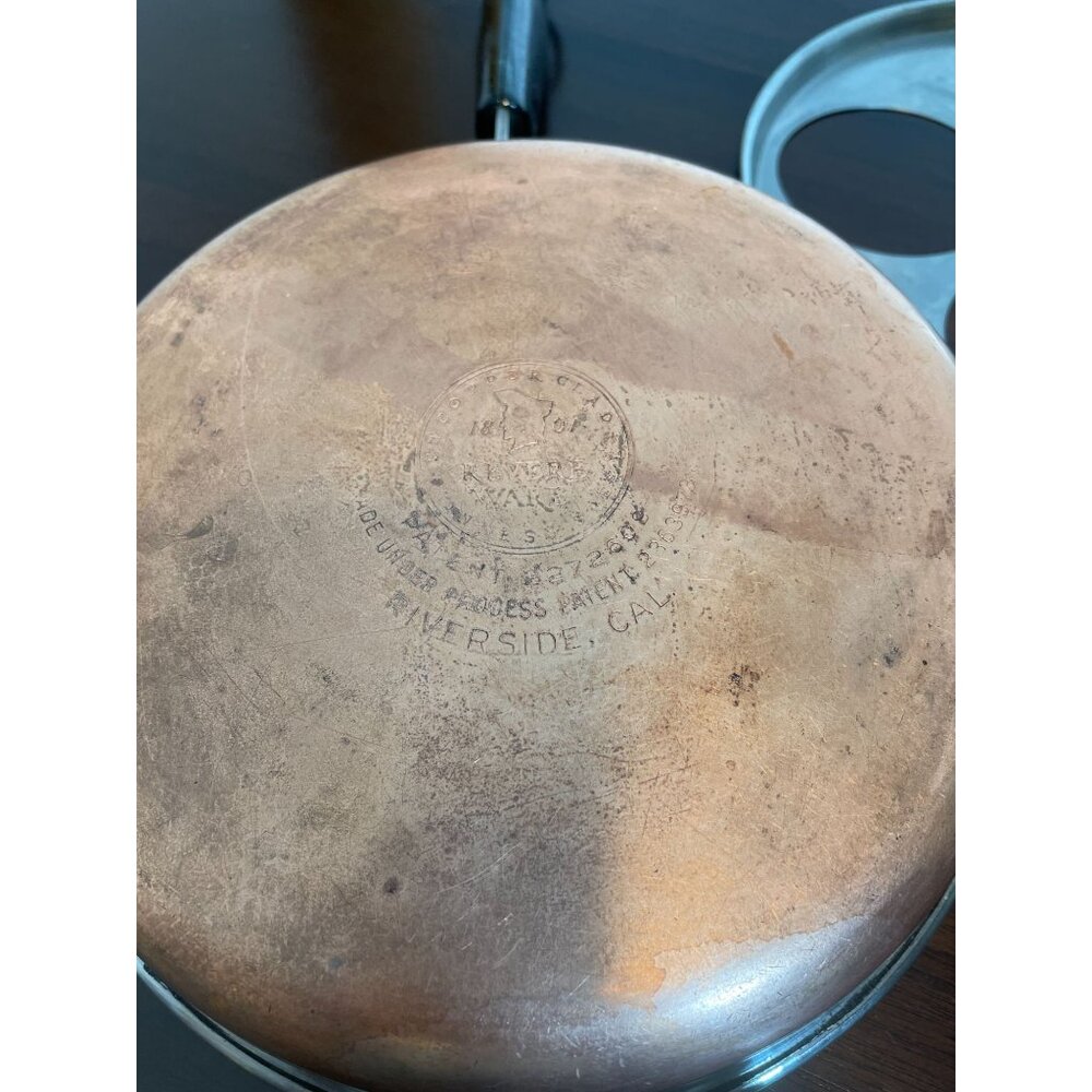Vintage Revereware 4-Egg Poaching Skillet with Lid - 8" - 1950's model! - Picture 8 of 8